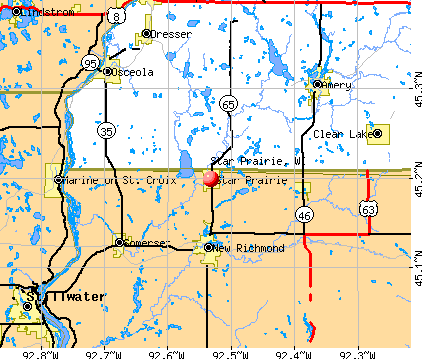 Star Prairie, WI map