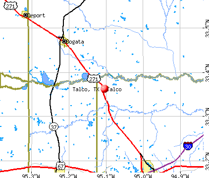 Talco, TX map