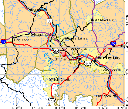 Jefferson, WV map