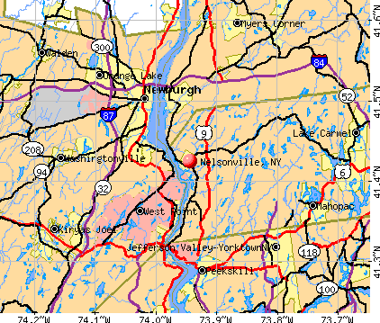Nelsonville, NY map