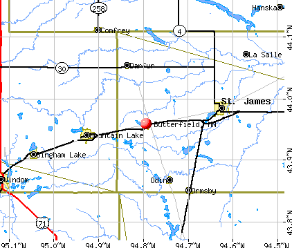 Butterfield, MN map