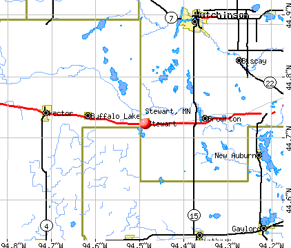 Stewart, MN map