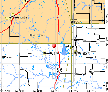 Linn Valley, KS map