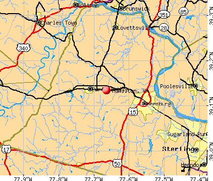 Hamilton, VA map
