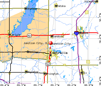 Junction, IL map