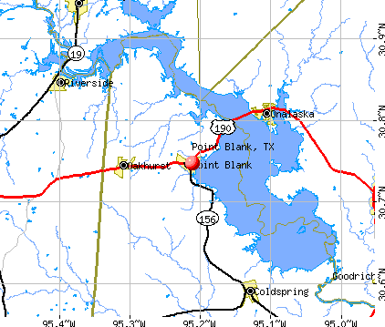 Point Blank, TX map