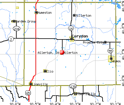 Allerton, IA map
