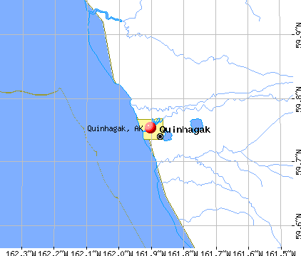 Quinhagak, AK map