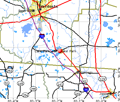 Lake Park, GA map