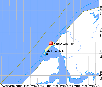 Wainwright, AK map