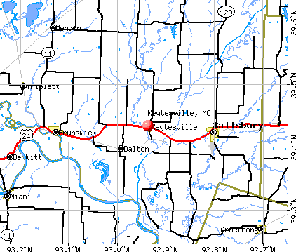 Keytesville, MO map