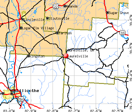 Laurelville, OH map