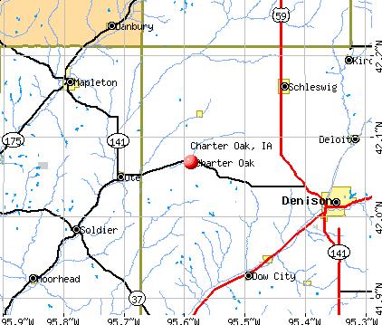 Charter Oak, IA map