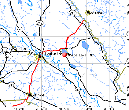 White Lake, NC map