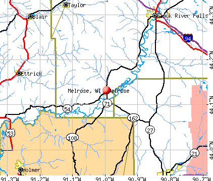 Melrose, WI map