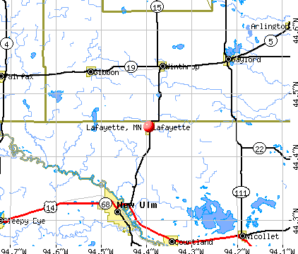 Lafayette, MN map