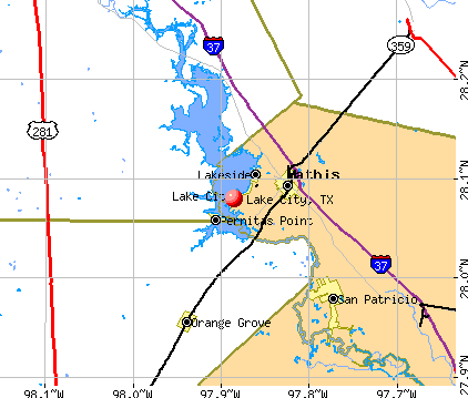 Lake City, TX map