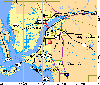 Page Park, FL map