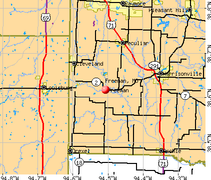 Freeman, MO map