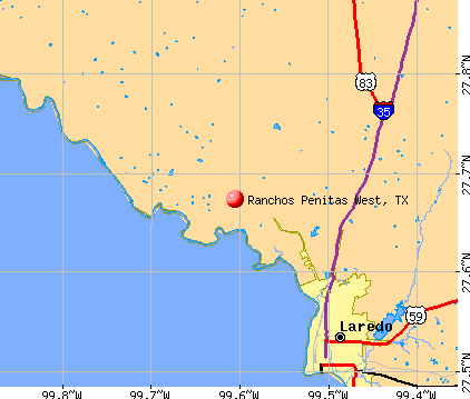 Ranchos Penitas West, TX map