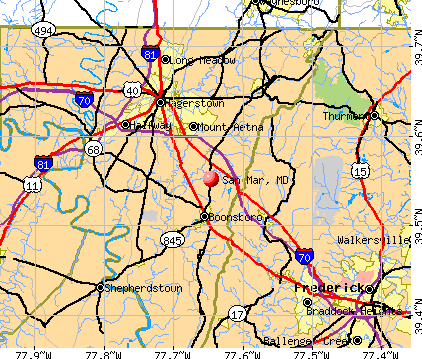 San Mar, MD map
