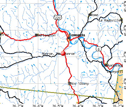 Monroe, PA map