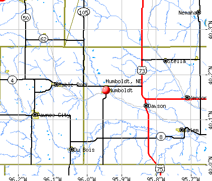 Humboldt, NE map
