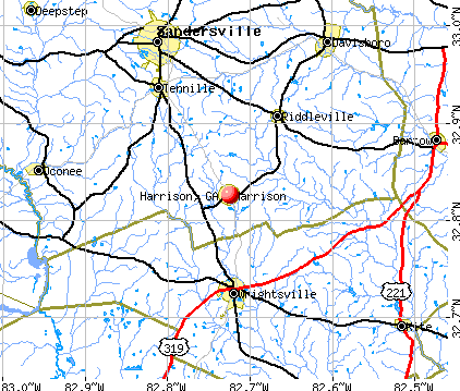 Harrison, GA map