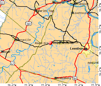 Round Hill, VA map