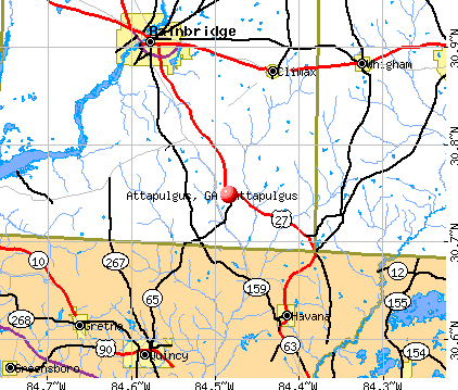 Attapulgus, GA map