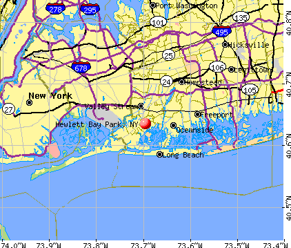 Hewlett Bay Park, NY map