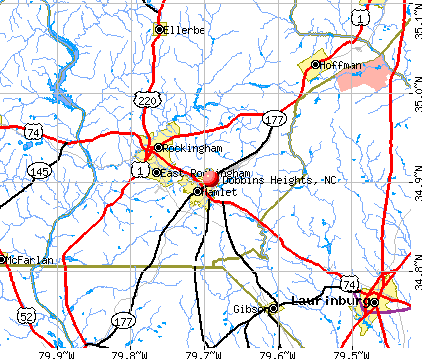 Dobbins Heights, NC map