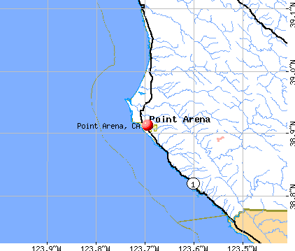 Point Arena, CA map