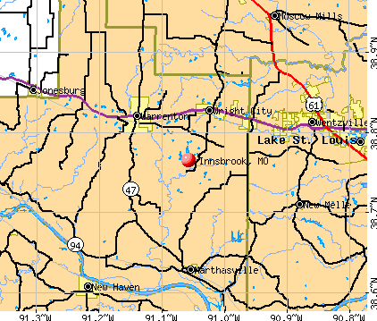 Innsbrook, MO map