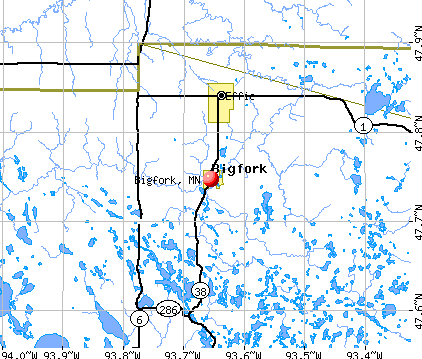 Bigfork, MN map