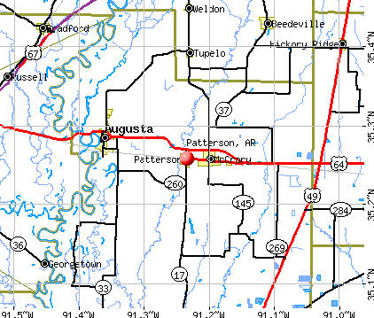 Patterson, AR map