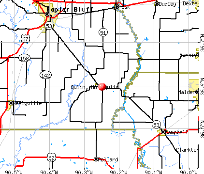 Qulin, MO map