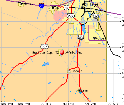 Buffalo Gap, TX map