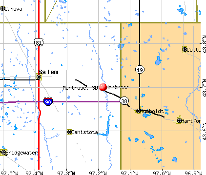 Montrose, SD map