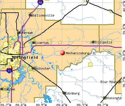 Mechanicsburg, IL map