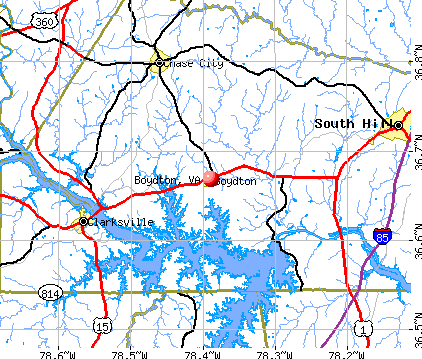 Boydton, VA map