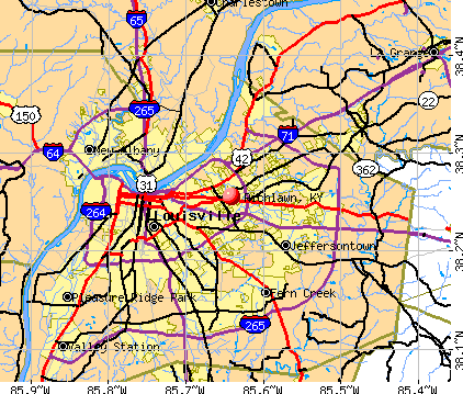 Richlawn, KY map