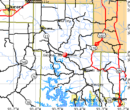Galena, MO map