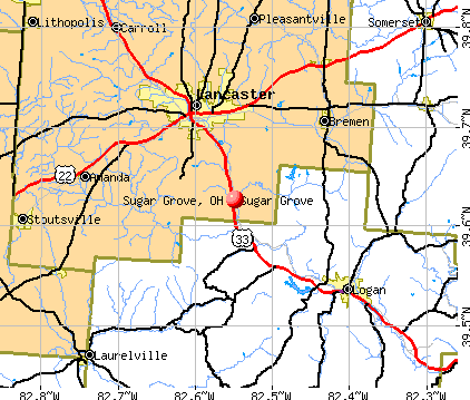 Sugar Grove, OH map
