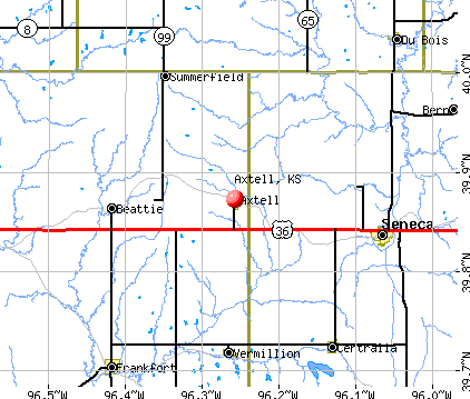 Axtell, KS map