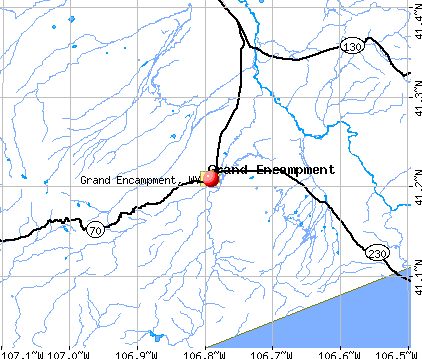 Grand Encampment, WY map