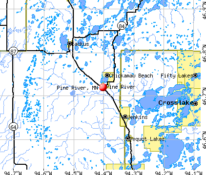 Pine River, MN map