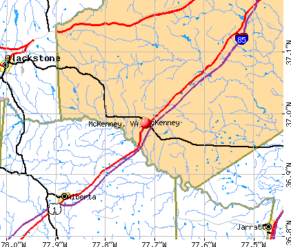 McKenney, VA map