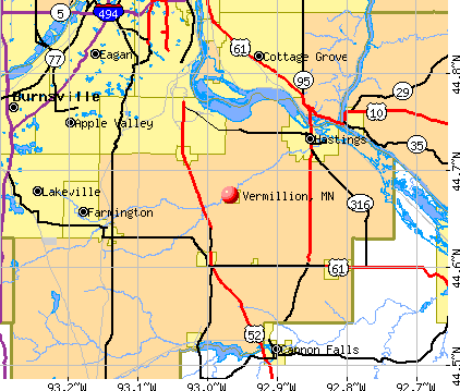 Vermillion, MN map