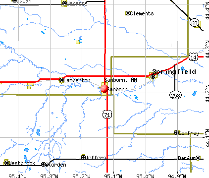 Sanborn, Minnesota (MN 56083) profile population, maps, real estate